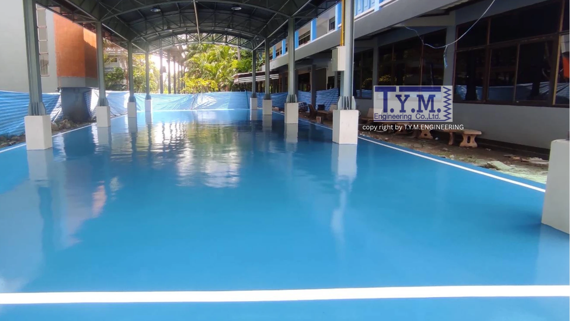 พื้นPu coating
